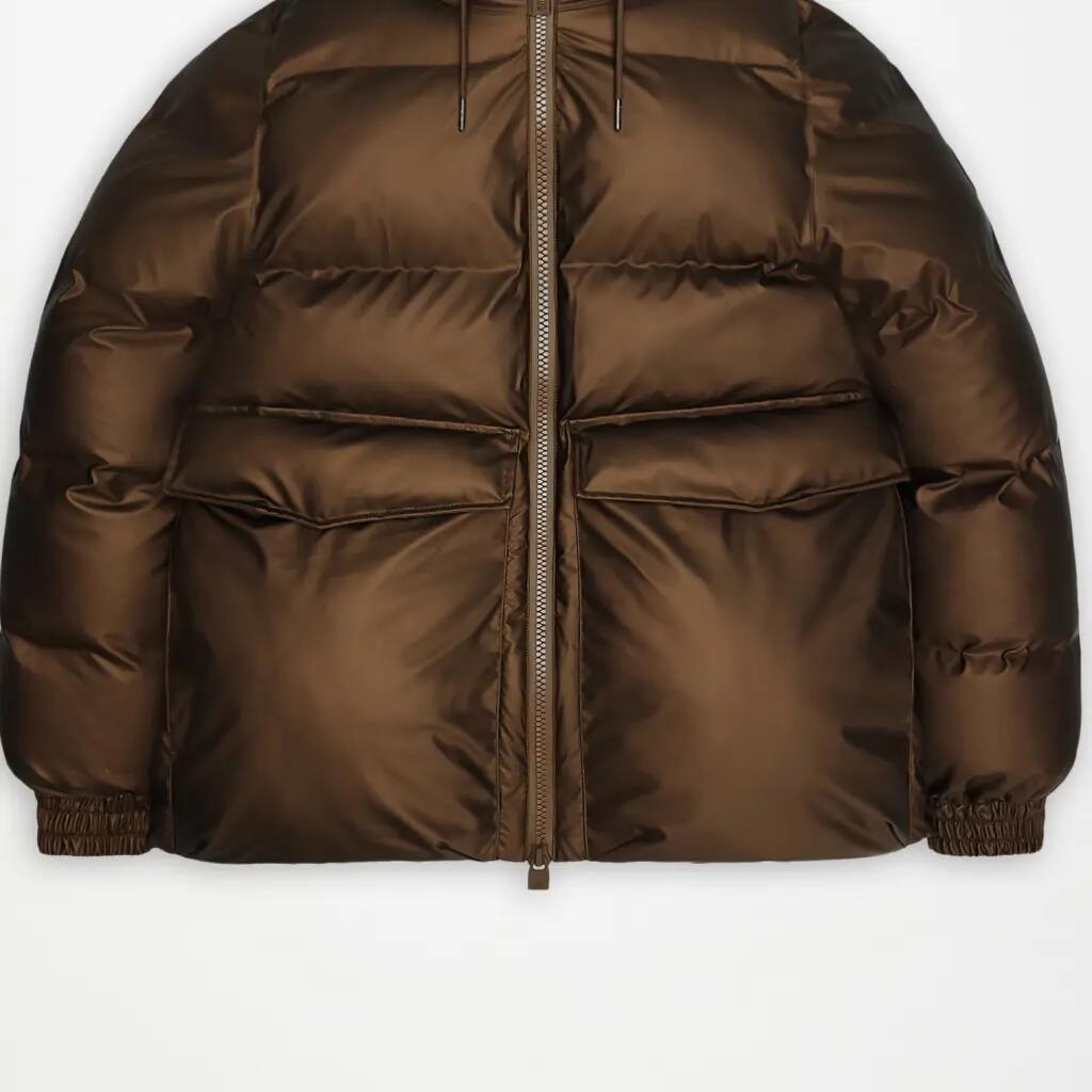 Giacca Rains Modello 16980r Alta Line Puffer Jacket W3t3 Colore Bronzo 3/5