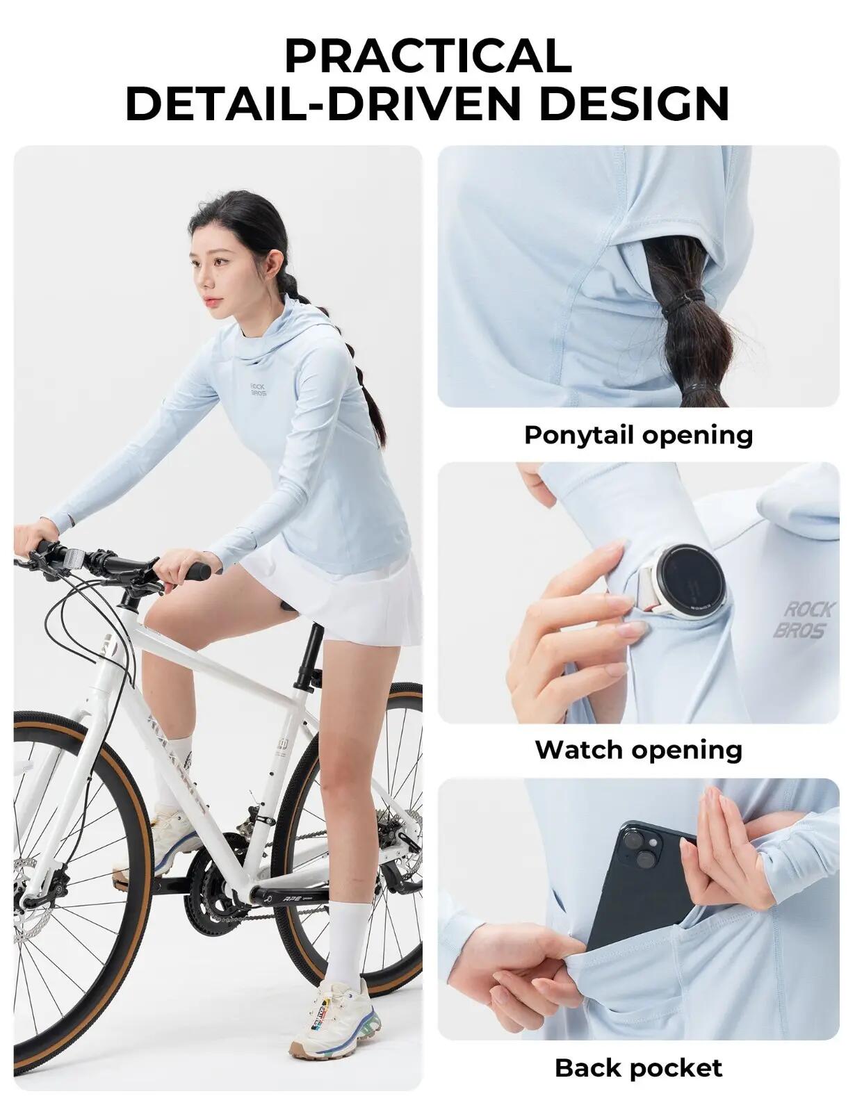Maillot de cyclisme à manches longues pour femme – respirant avec UPF 50+ 4/7