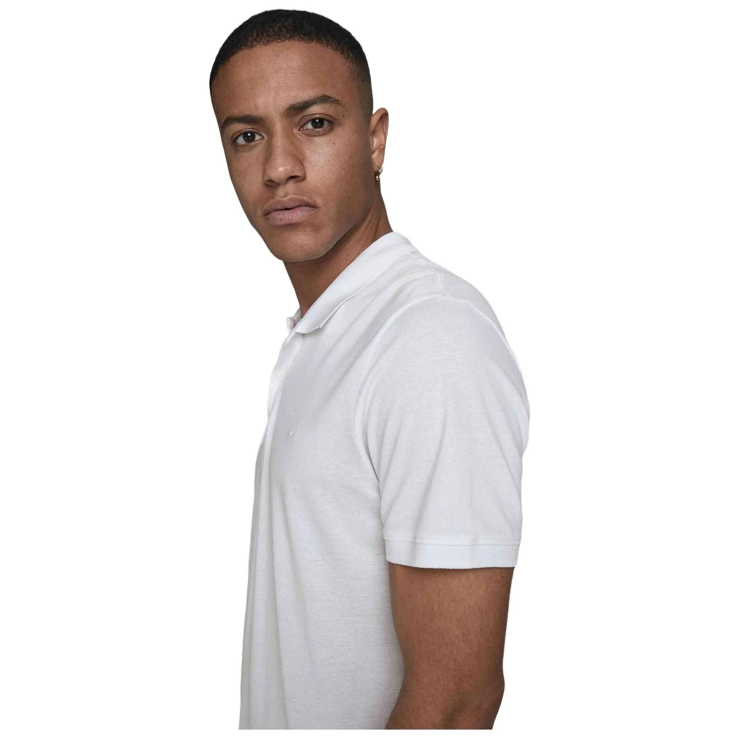 Polo a maniche corte Jack&jones modello 12136516-WHITE-SLIMFIT per uomini 4/5