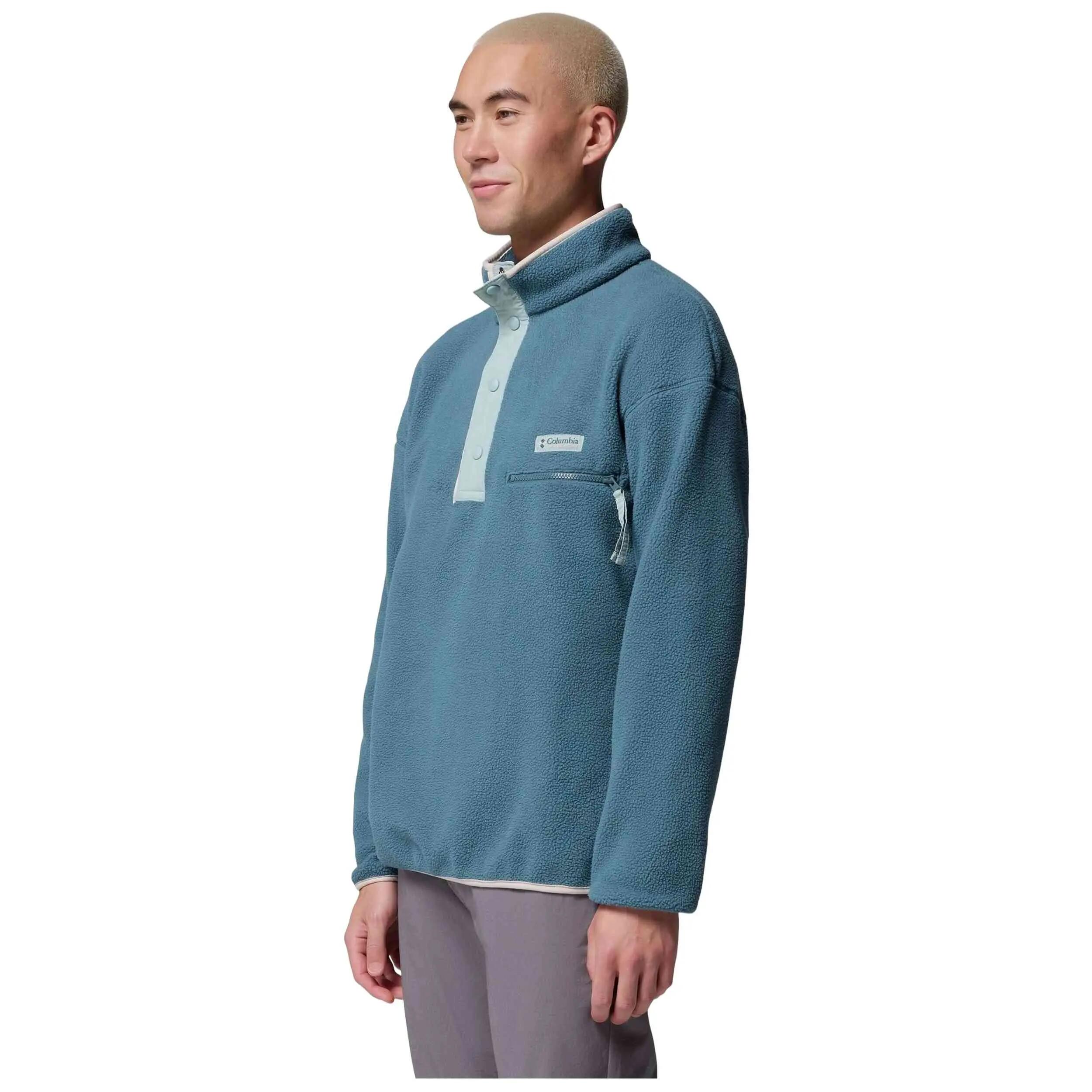 Felpa Columbia modello Forro polar Columbia Helvetia II Half Snap azu per uomini 2/5