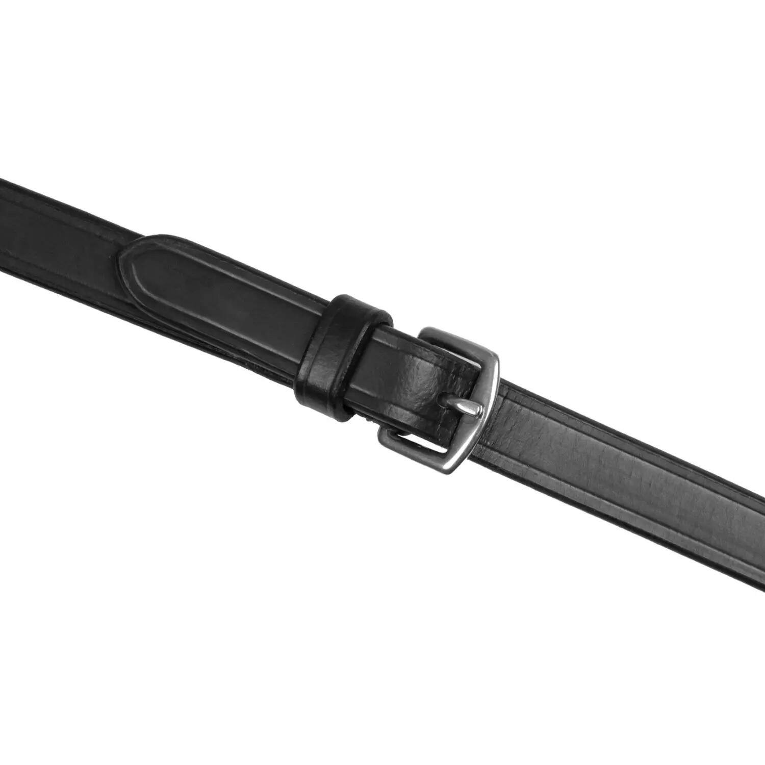 Rênes anglaises en cuir avec poignées et boucles en acier inoxydable 5/5