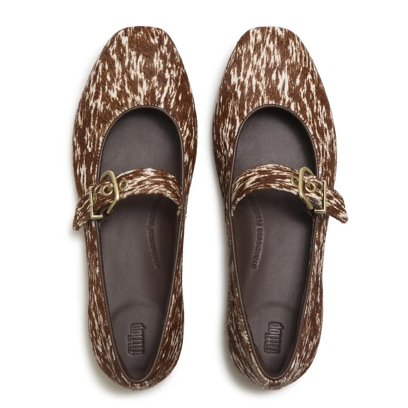 Delicato Pony Cow Mary Janes 5/7
