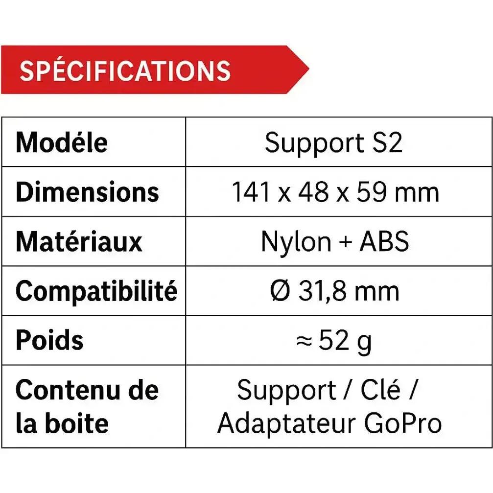 Supporto GPS bici allungato XL alluminio per Garmin Edge 1030/1040/1050 4/5