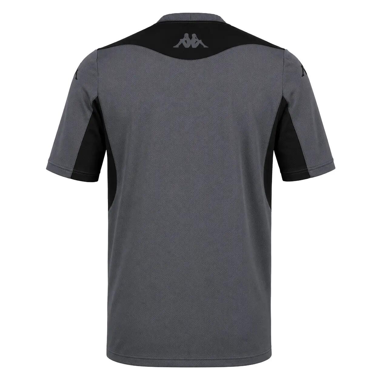 T-shirt da uomo in poliestere riciclato grigio da calcio 4/4