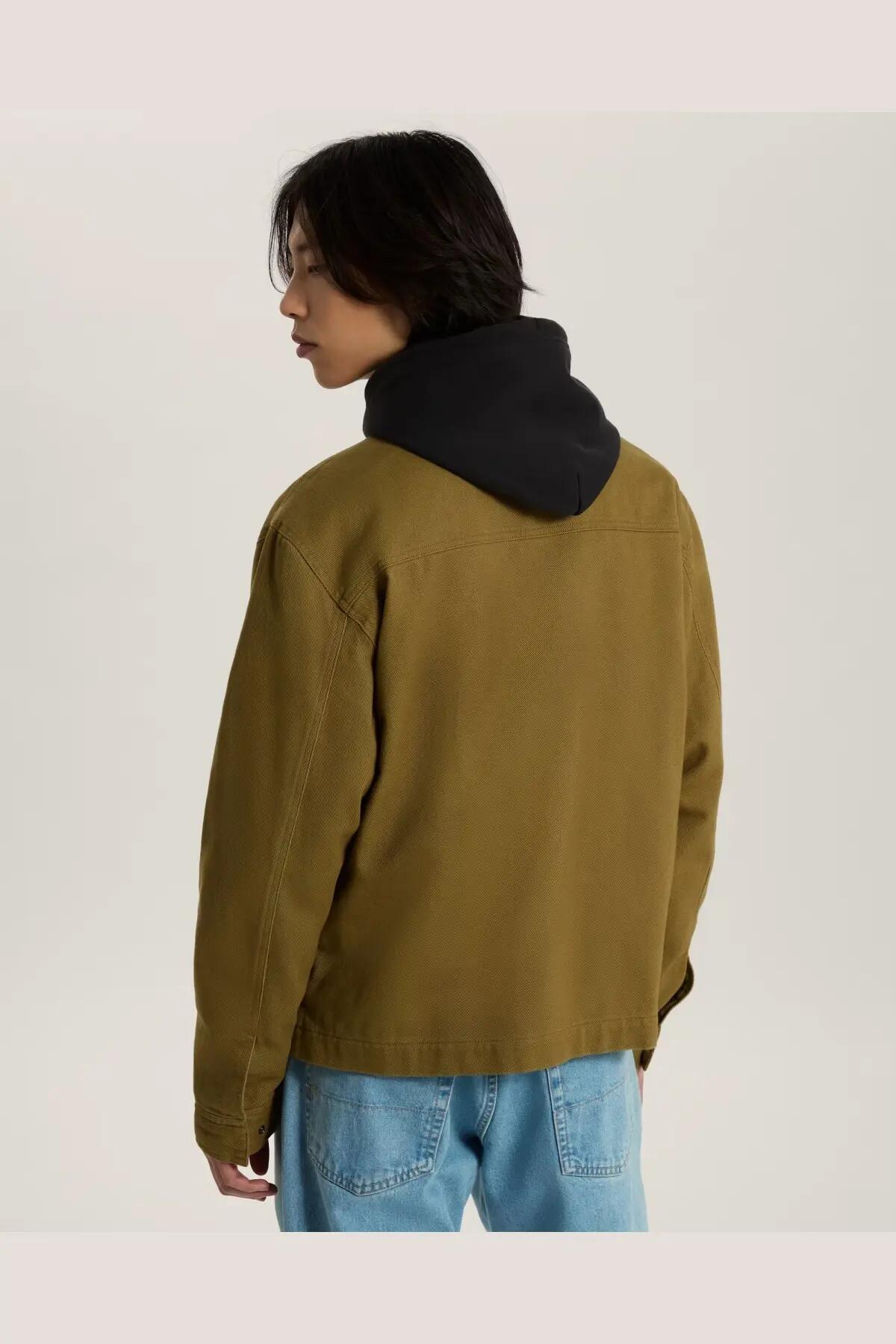 Jaqueta Vans Modelo Vn000w50ovb1 Mcavoy Ii Zip Station Cor Castanho 5/5
