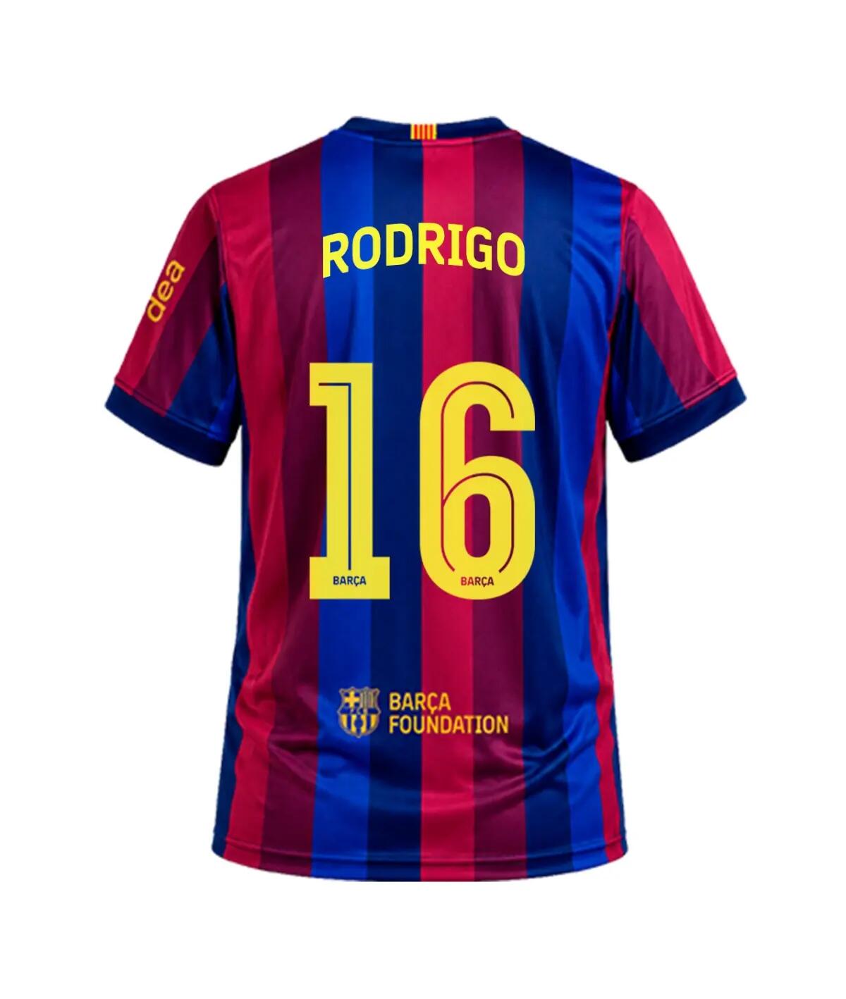 Camiseta Adulto Rodrigo FC Barcelona Primera Equipación Réplica Oficial 26/27 1/9