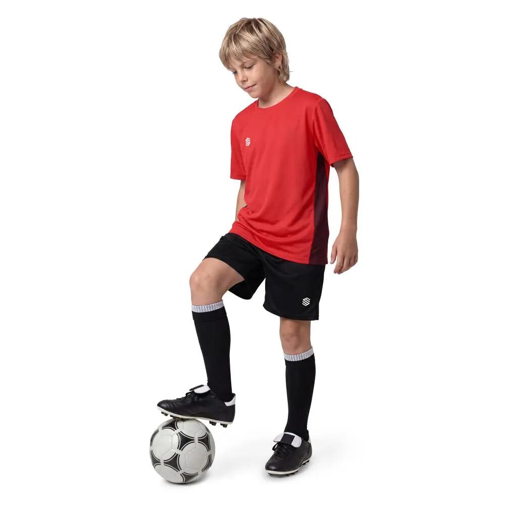 T-shirt desportiva criança Crianças Sports Tee Red/Burgundy K Encarnado 3/6