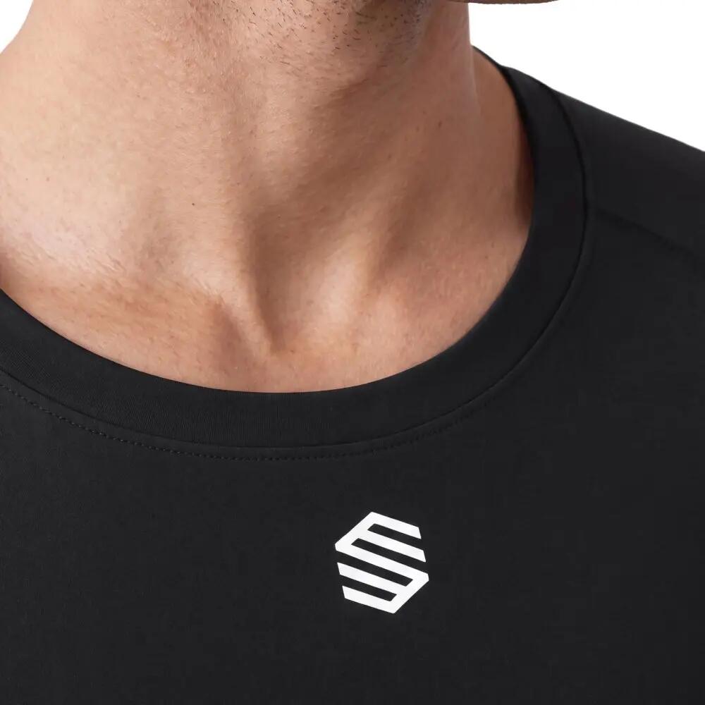 Camisola interior desportiva homem Blayer Black M Preto 4/7