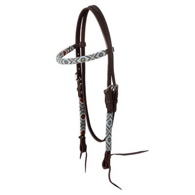 Geolied western hoofdstel met kralen