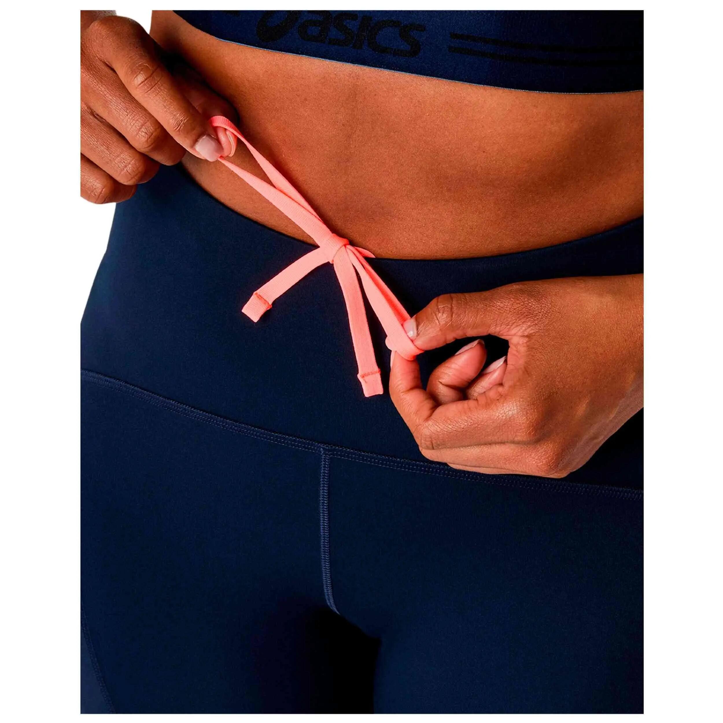 Mallas Asics modelo Malla larga ASICS Road High Waist Tight azul noch para mujer 4/5