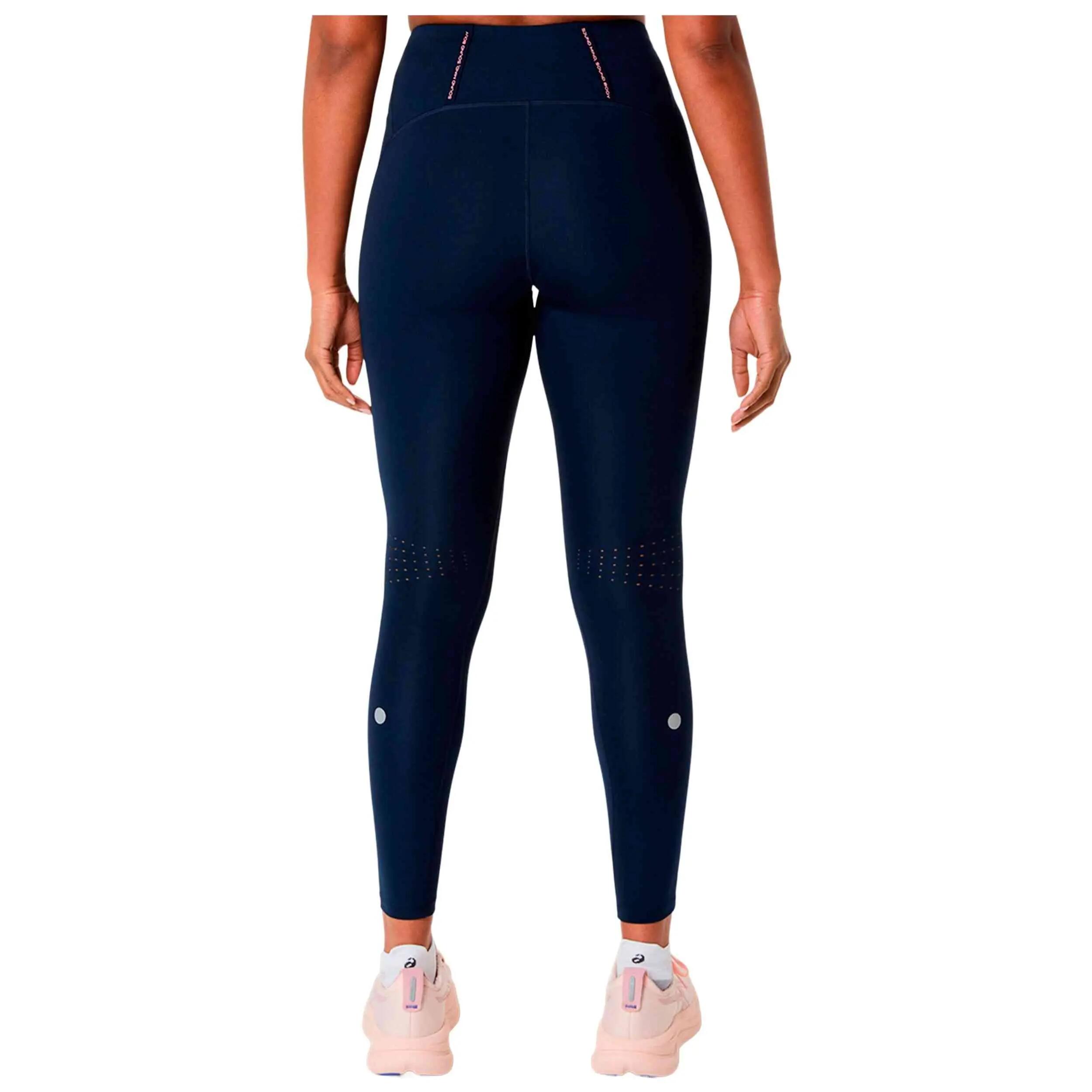 Mallas Asics modelo Malla larga ASICS Road High Waist Tight azul noch para mujer 3/5