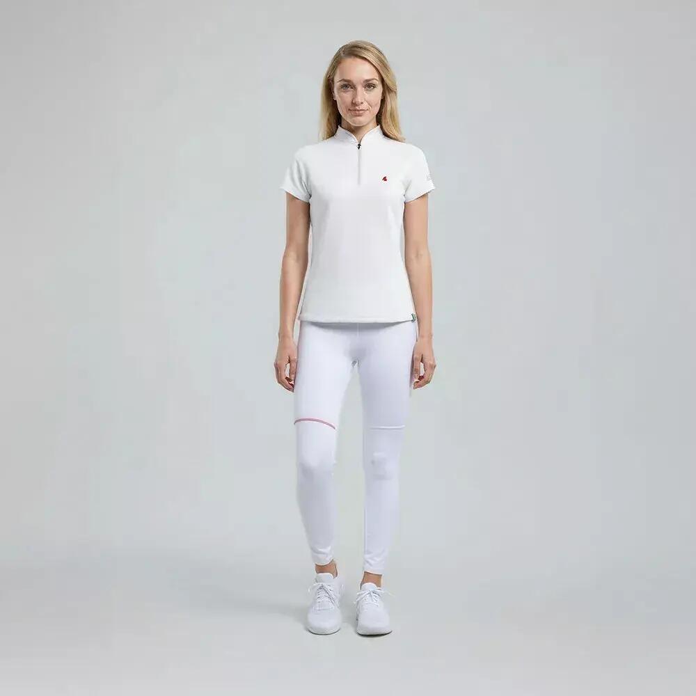 Polo de Balade en forêt femme Thermorégulant, anti UV LEIKA Blanc 3/3
