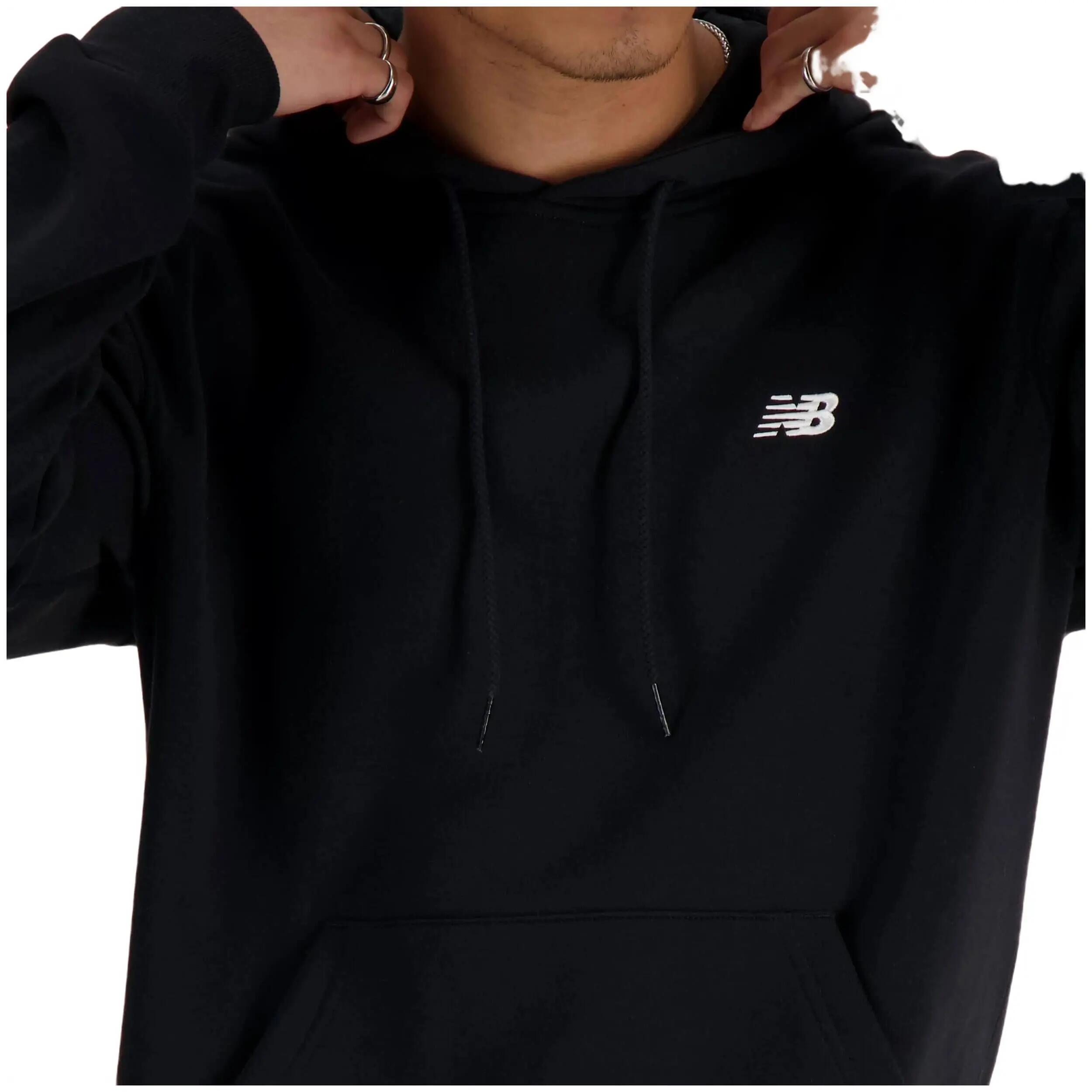 Felpa con cappuccio New balance modello MT41511_BK per uomini 4/4