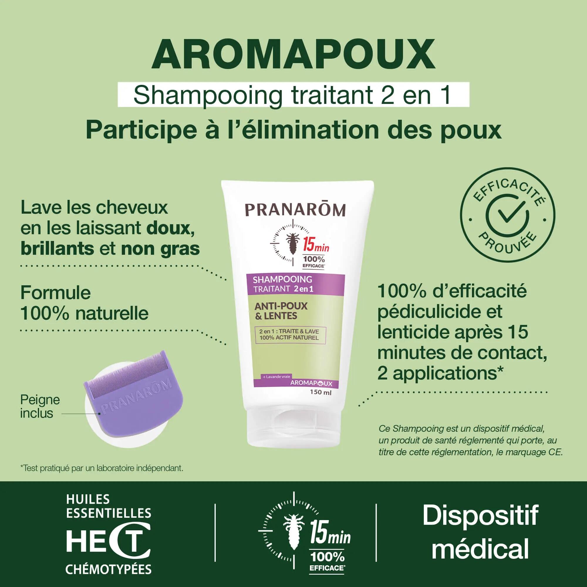 Shampooing anti-poux et lentes 2-en-1 - Dispositif médical 4/4