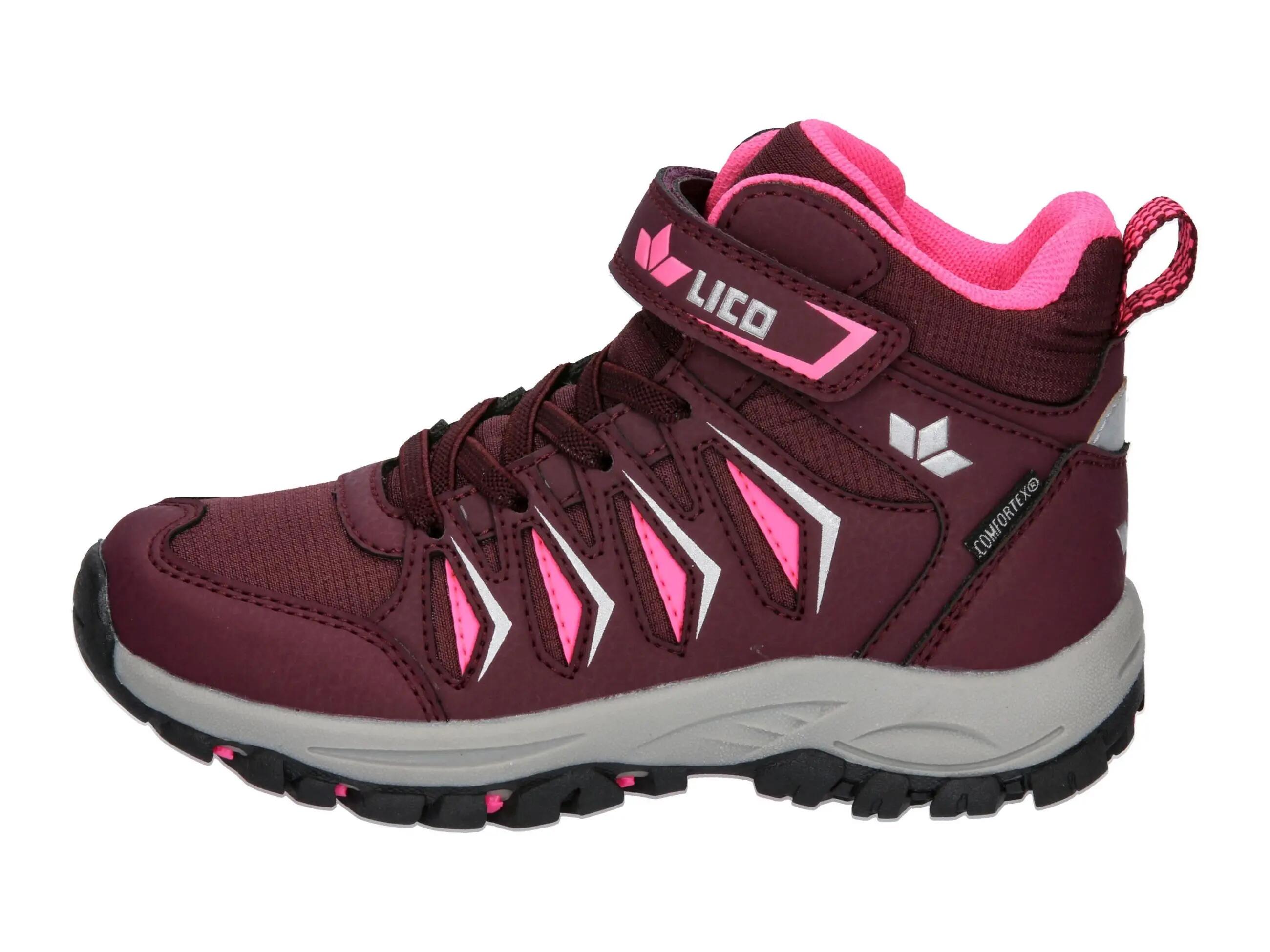 Chaussures - randonnée - fille - imperméables - bordeaux 2/6