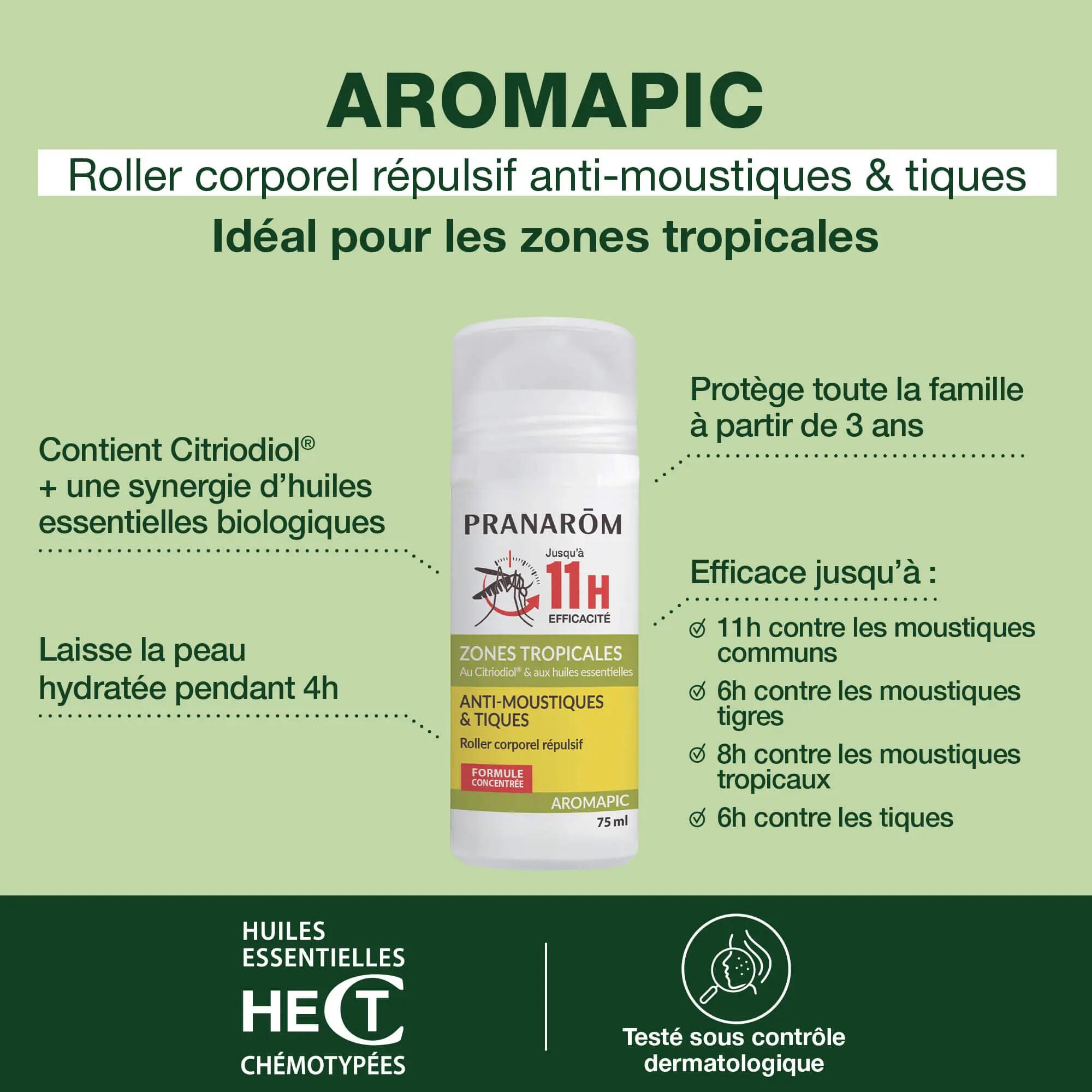 Roller corporel - Répulsif anti-moustiques et tiques, 75 ml 2/5