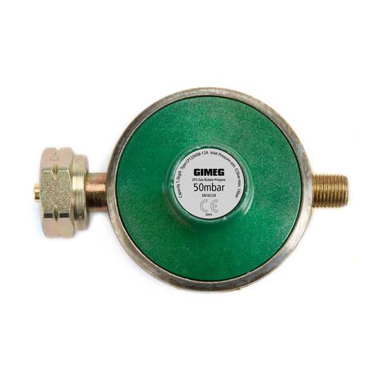 Gasfornuis gasdrukregelaar Combi 1/4 L gasregelaaradapter 50 mBar Camping