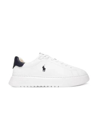 Baskets pour hommes Polo sport Rlite court Blanc.