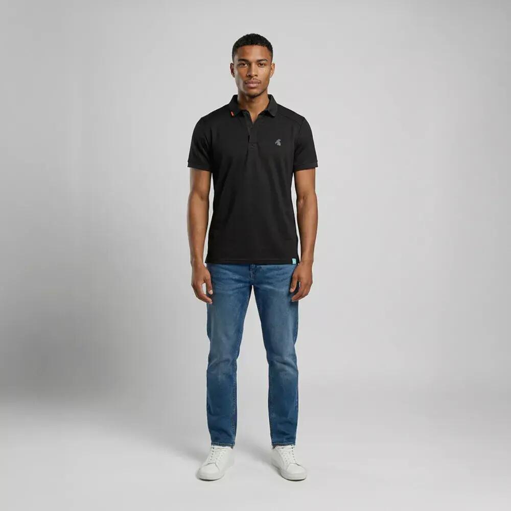 Polo de Randonnée homme Thermorégulant, anti UV LAKO Noir 3/3