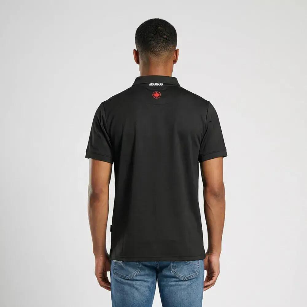 Polo de Randonnée homme Thermorégulant, anti UV LAKO Noir 2/3