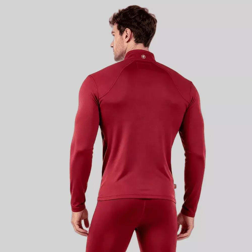 Pull de Randonnée homme Thermique NANOOK Rouge 2/3