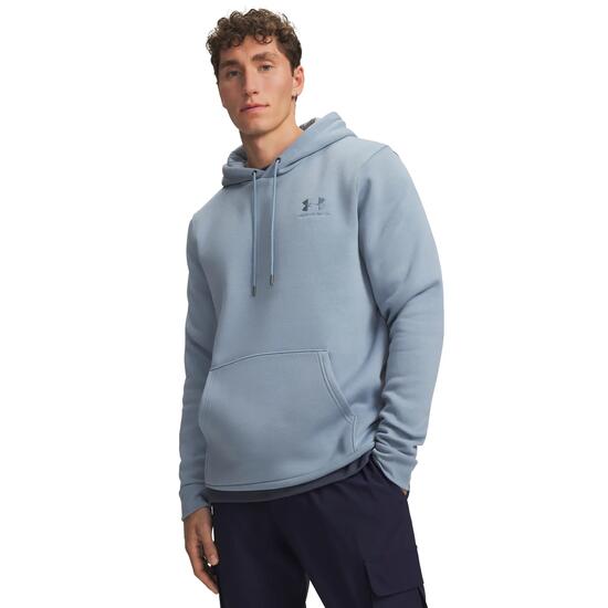 Sweat à capuche UA Icon Fleece Bleu ciel Hoodie pour Homme