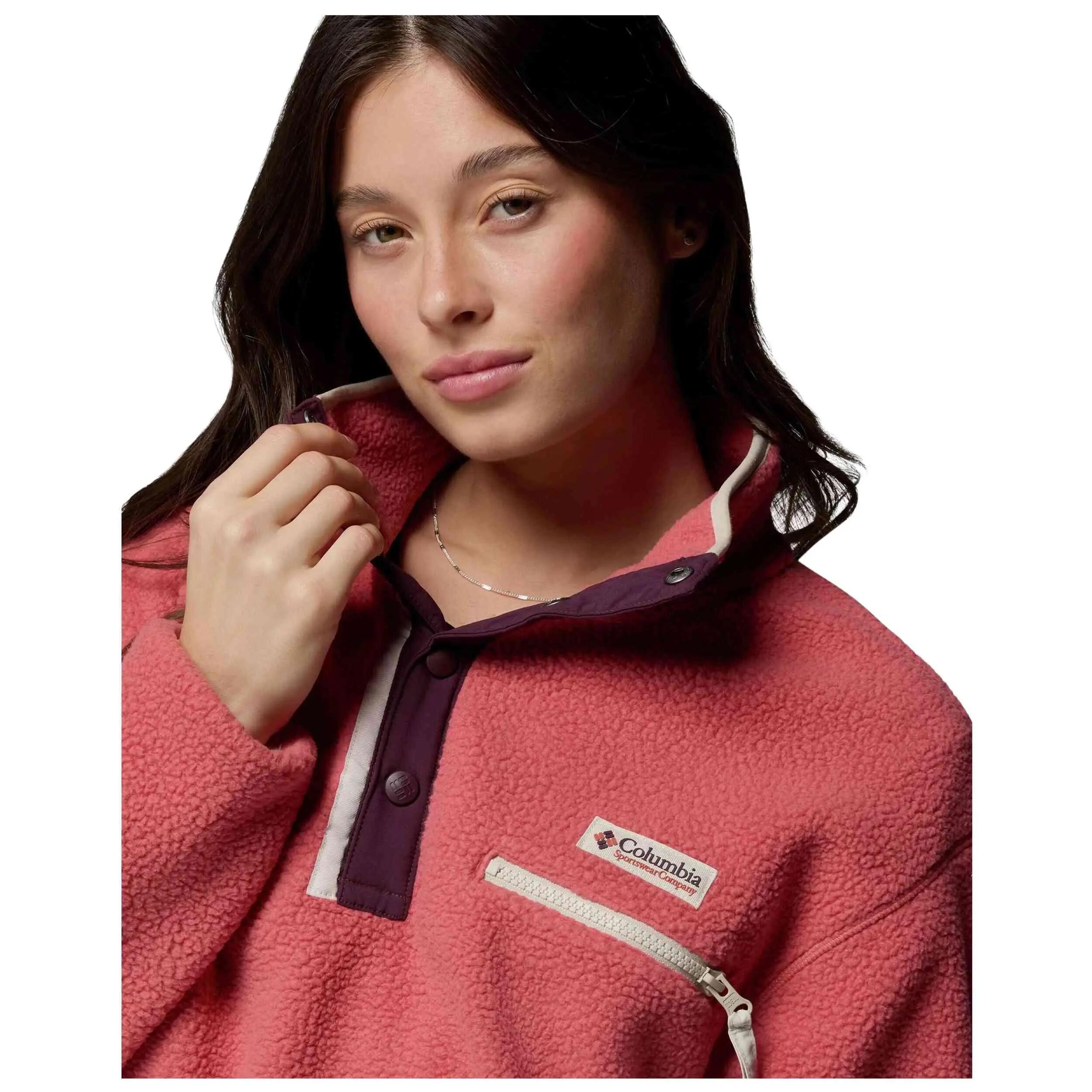 Felpa Columbia modello Forro polar Columbia Helvetia II Cropped Half per unisex 4/5