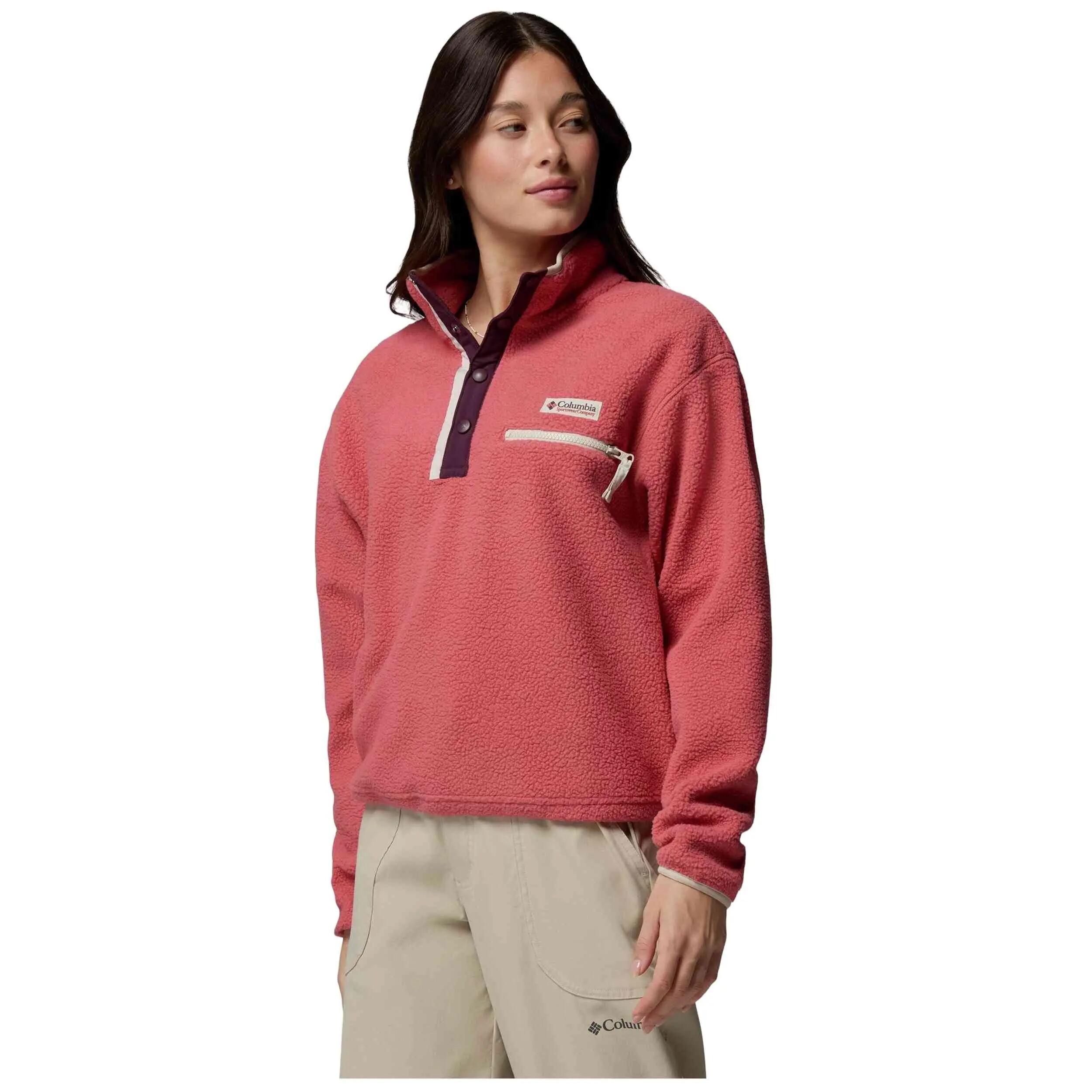 Felpa Columbia modello Forro polar Columbia Helvetia II Cropped Half per unisex 2/5