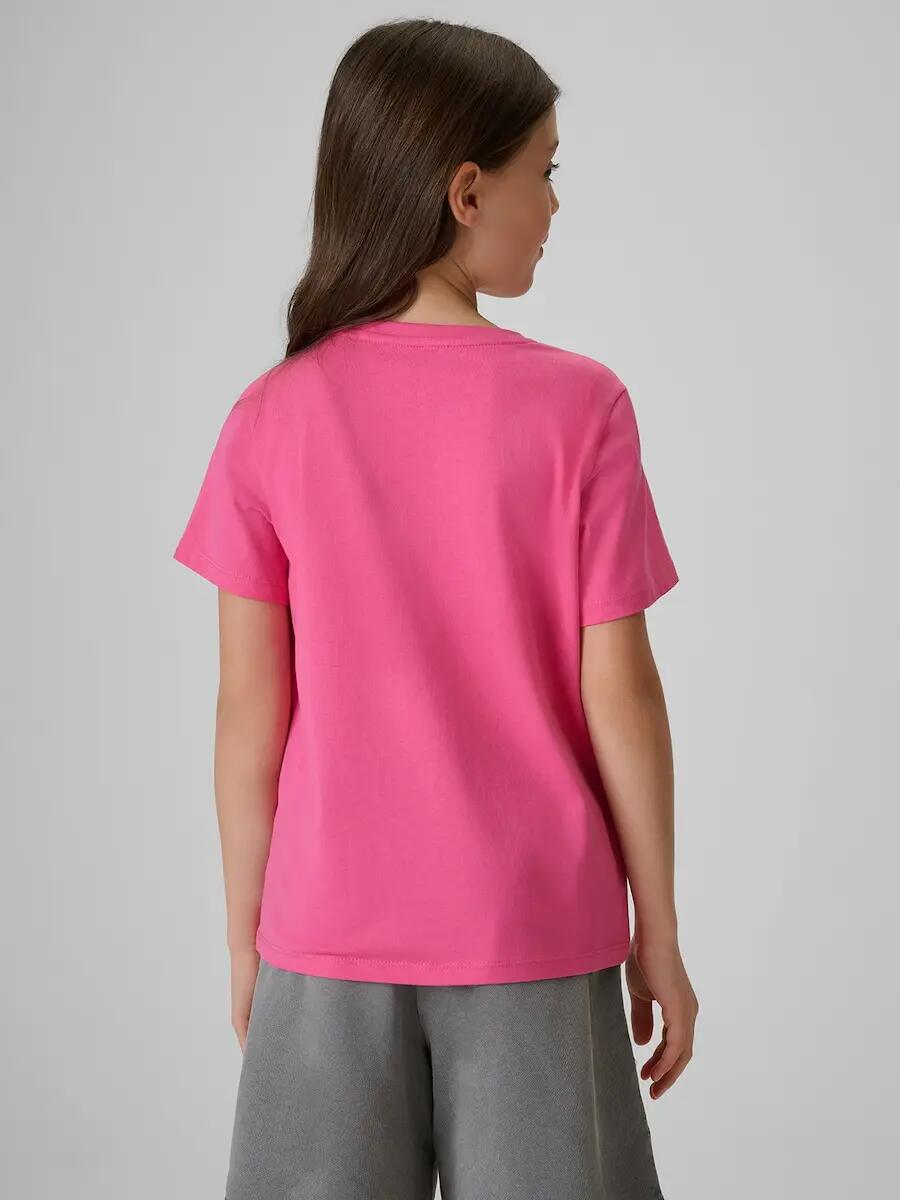 T-shirt regular z nadrukiem dziewczęcy 4F 4FJRSS26TTSHF4418 2/6
