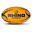 Ballon de rugby CYCLONE (Orange fluo)