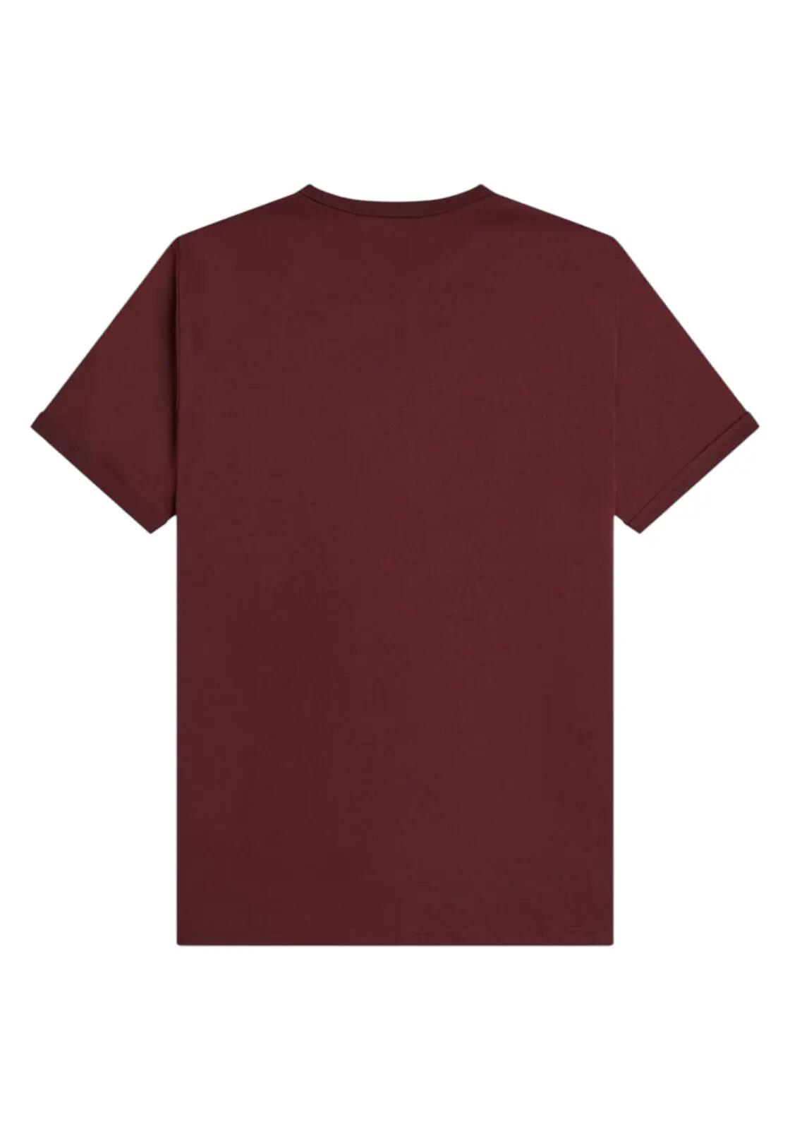Camiseta de manga corta Fred perry modelo Fred Perry Ringer Garnet para hombre 2/4