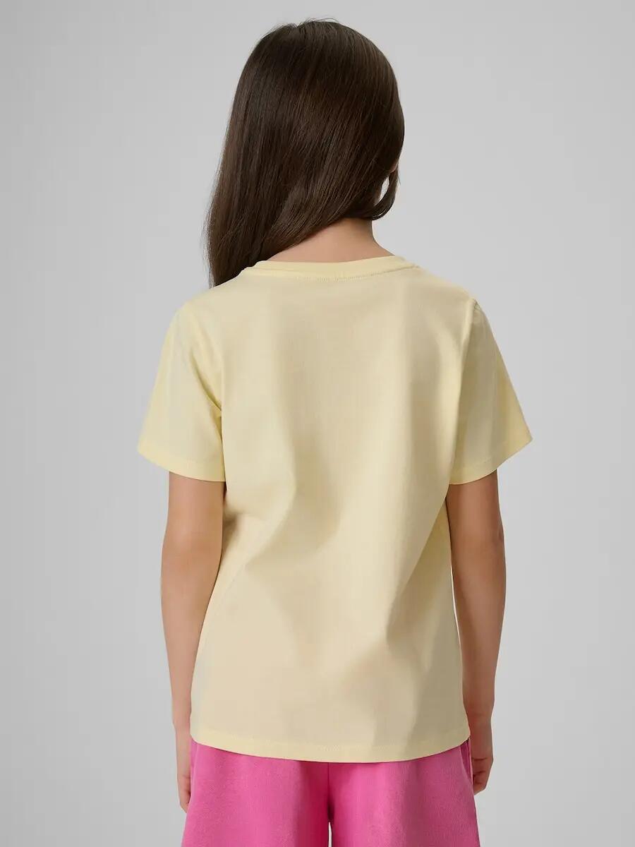 T-shirt regular z nadrukiem dziewczęcy 4F 4FJRSS26TTSHF4418 2/6