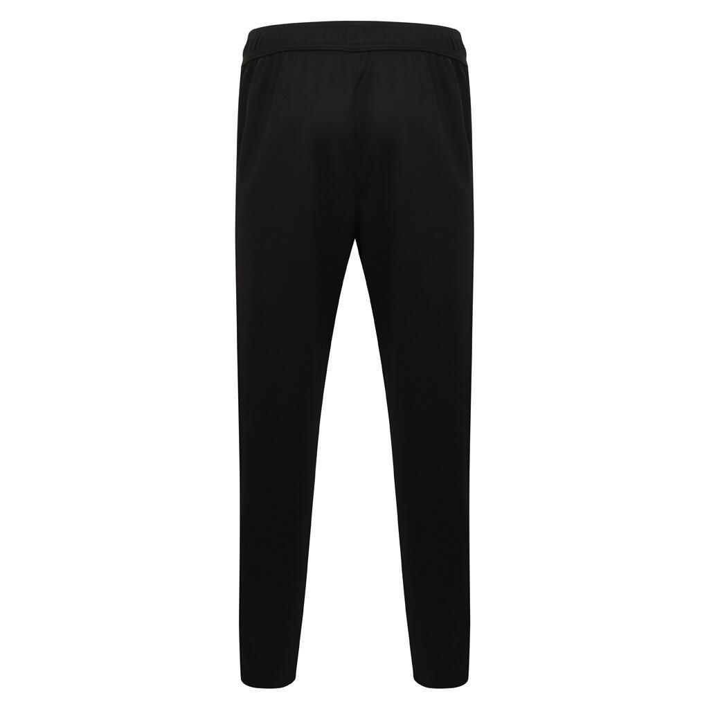 Mens Knitted Tracksuit Pants (Black/Black) 2/3