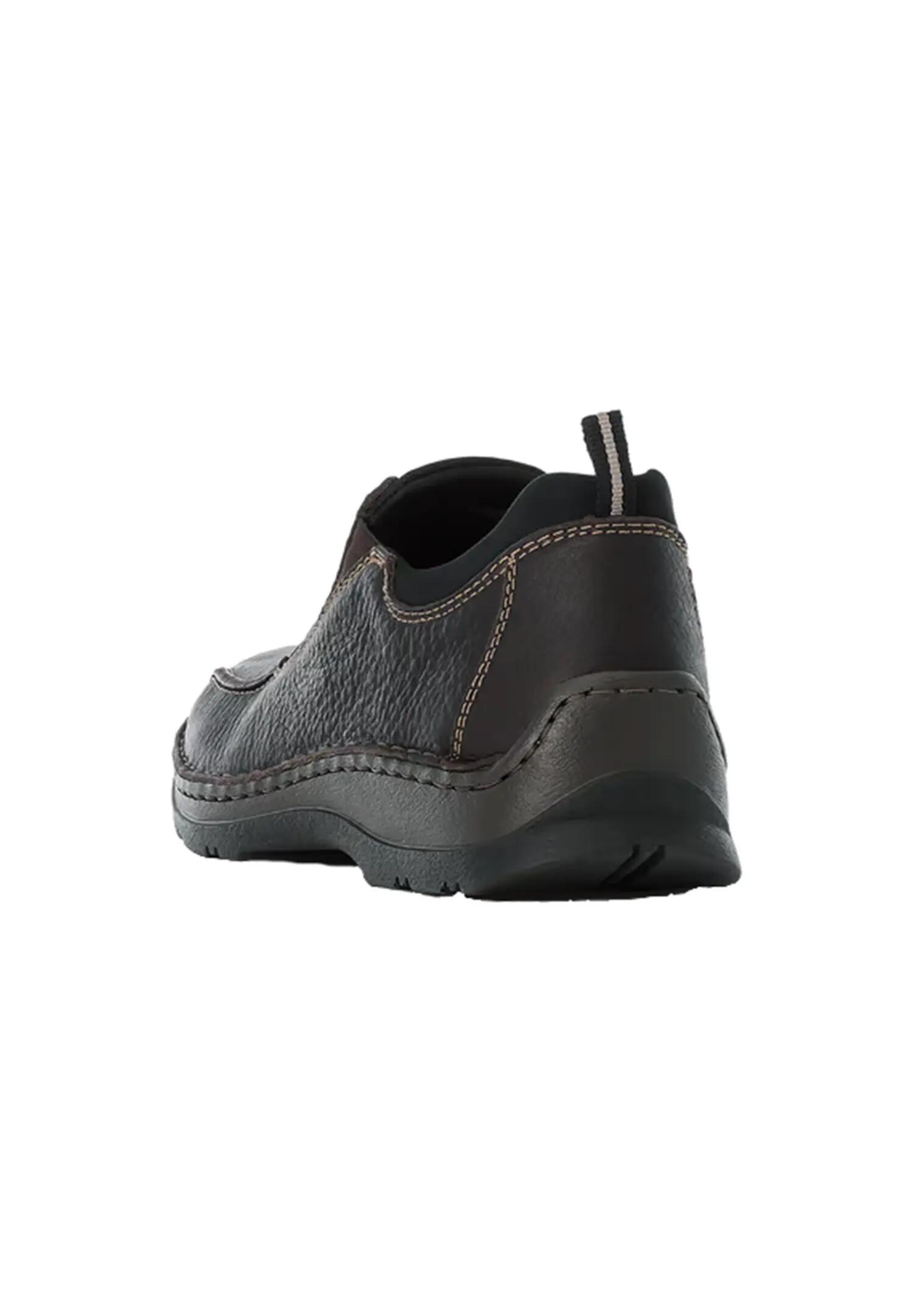 Rieker Herren Slipper 05363-25 Glattleder Brown 3/5
