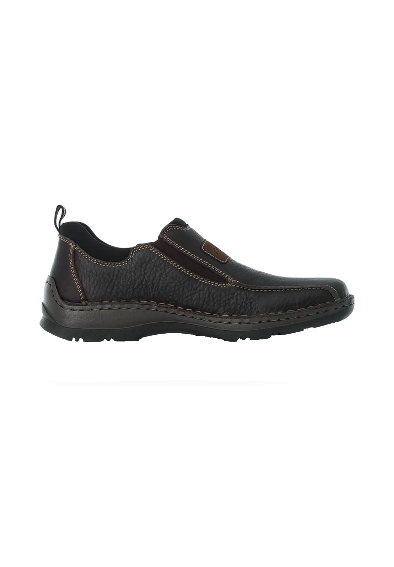 Rieker Herren Slipper 05363-25 Glattleder Brown 2/5