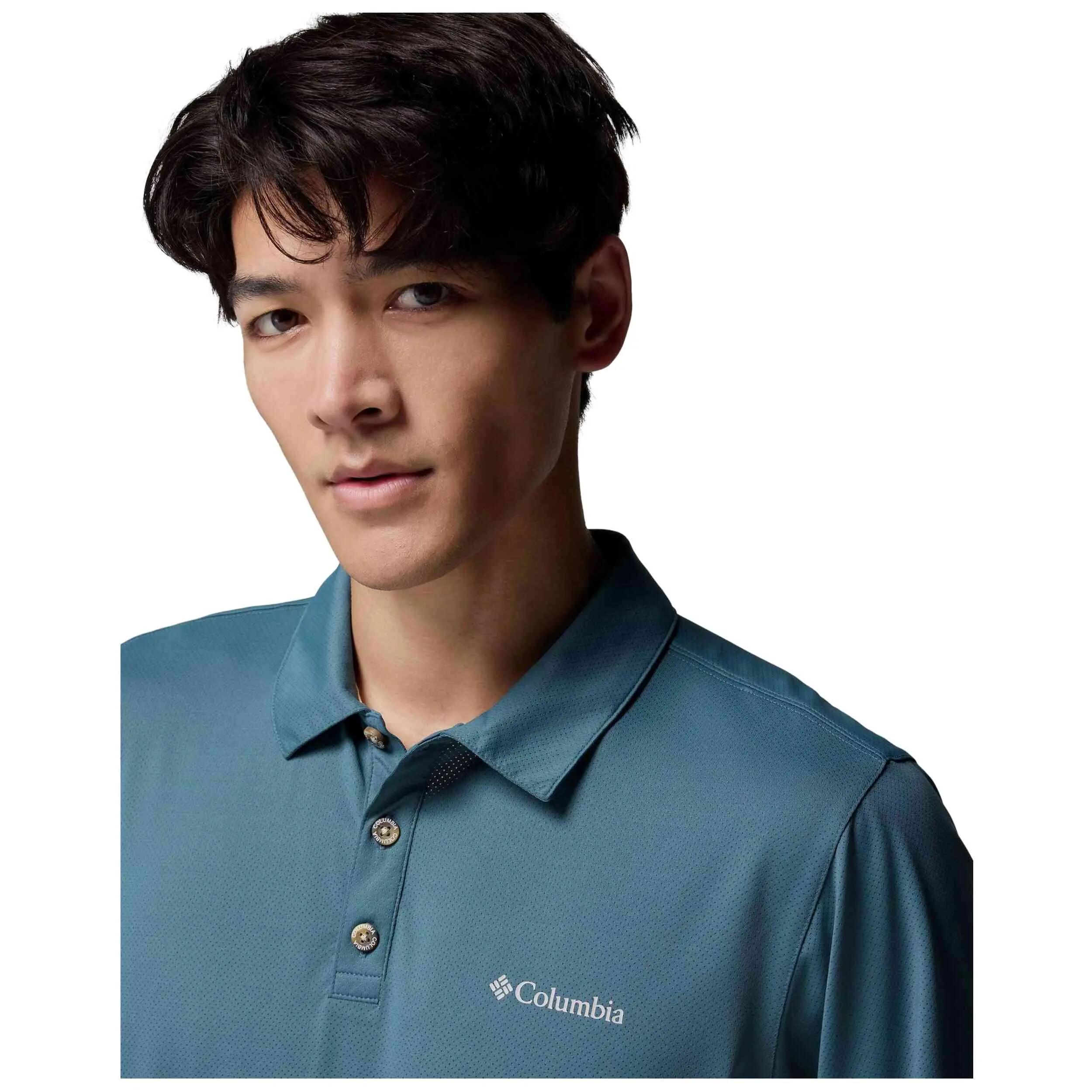 Polo a maniche corte Columbia modello Polo Columbia Tech Trail Utilit per uomini 4/5