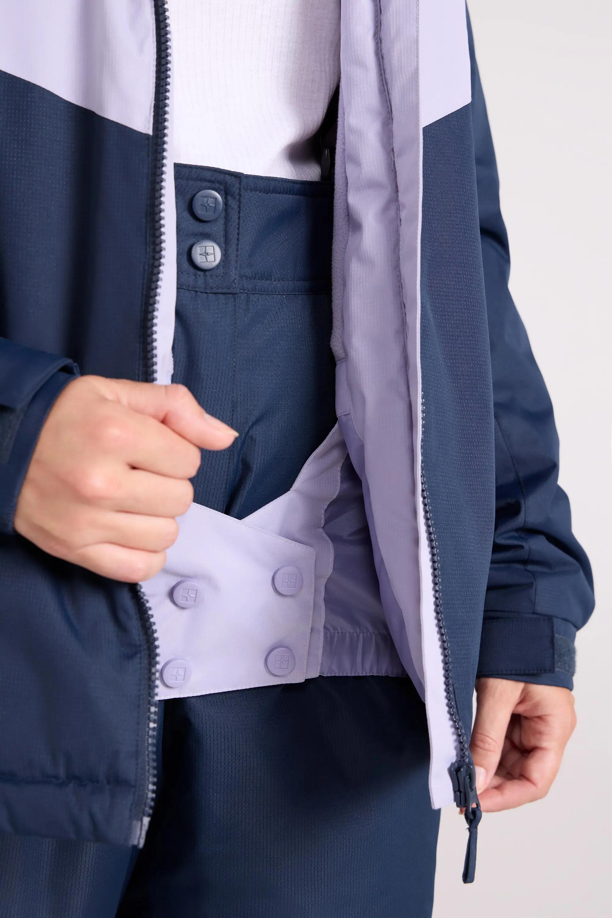 Ensemble de Ski Veste et Pantalon Femme Déperlant Jupe Pare-Neige, Plain 4/15