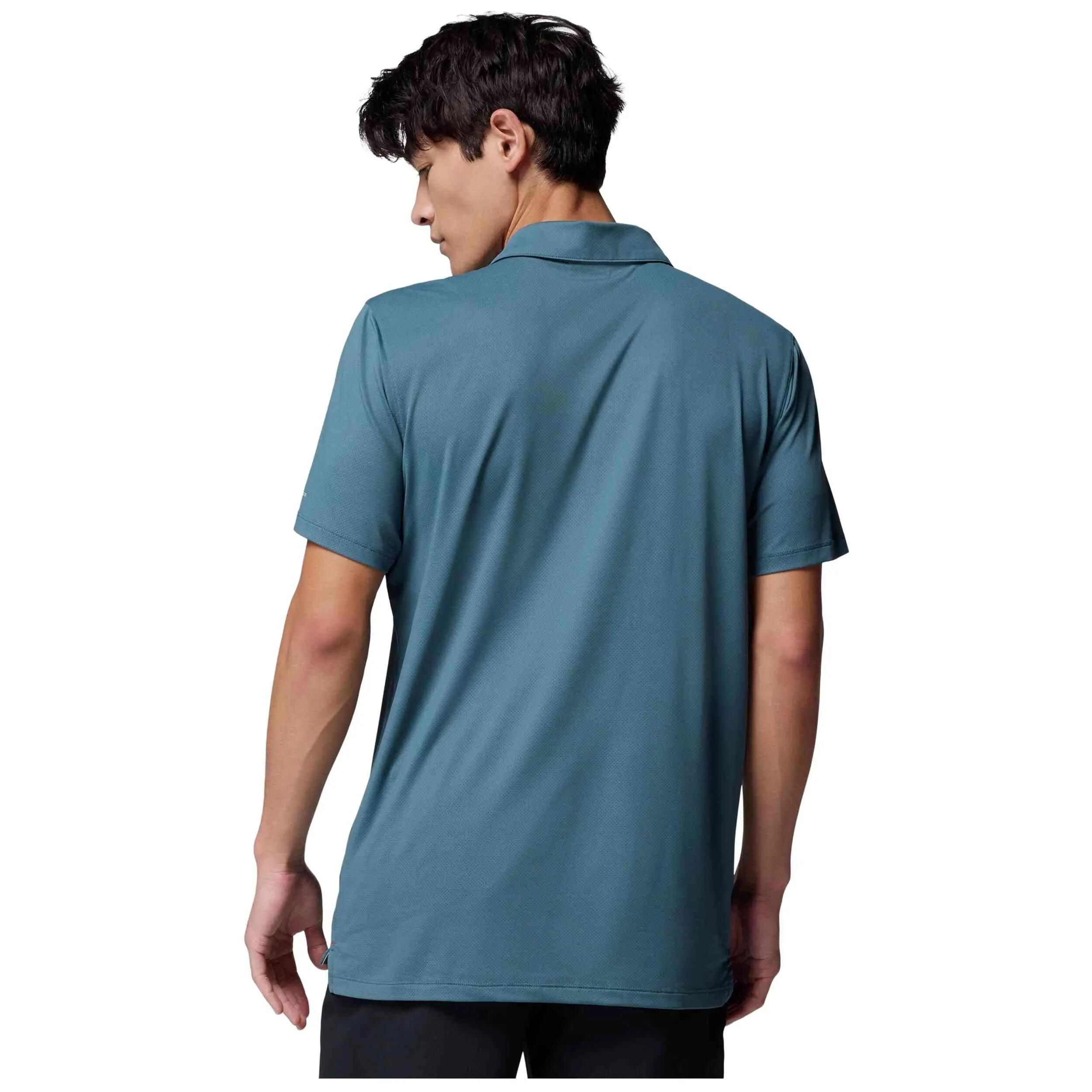 Polo a maniche corte Columbia modello Polo Columbia Tech Trail Utilit per uomini 3/5