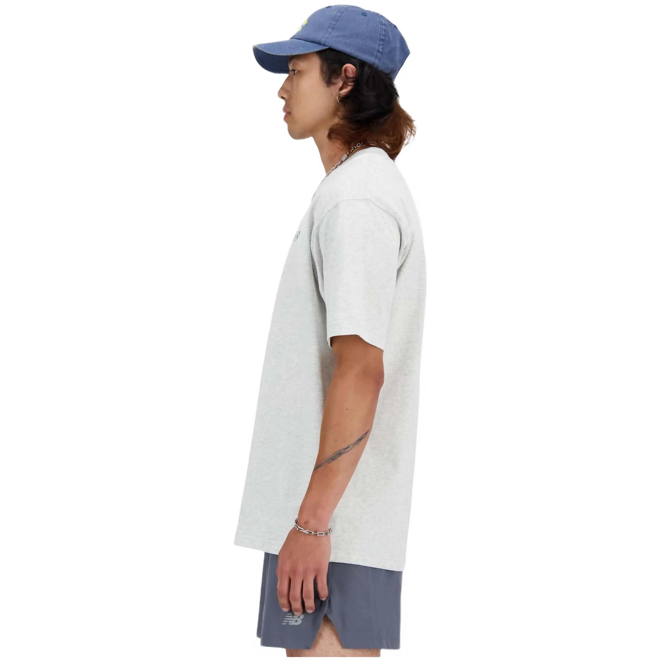 1282 New Balance NB Athletics Cotton T-Shirt, grigio ardesia, XL 3/7
