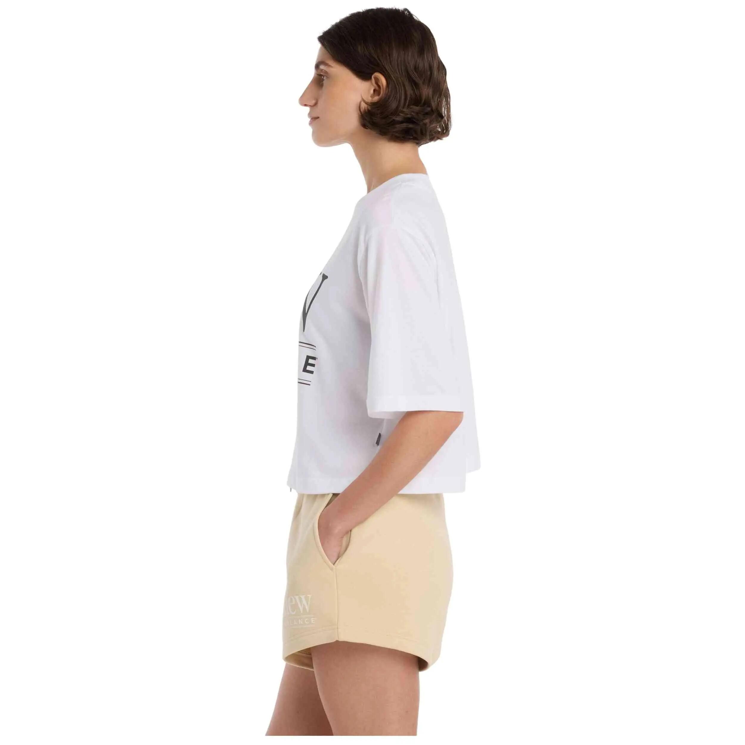 T-shirt New balance modelo WT61V5OP_WT para mulheres 3/5