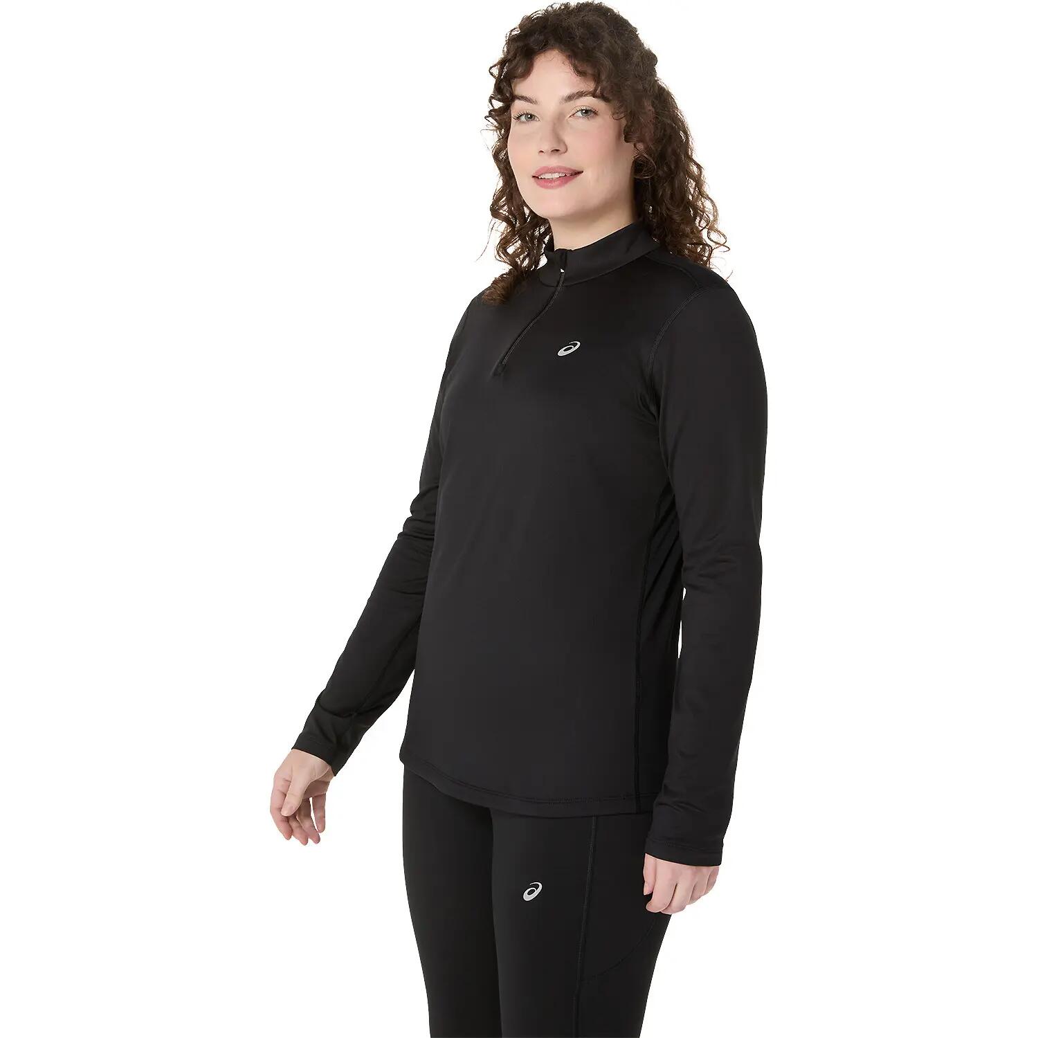 Damen T-Shirt ASICS CORE LS 1/2 ZIP WINTER TOP 4/4