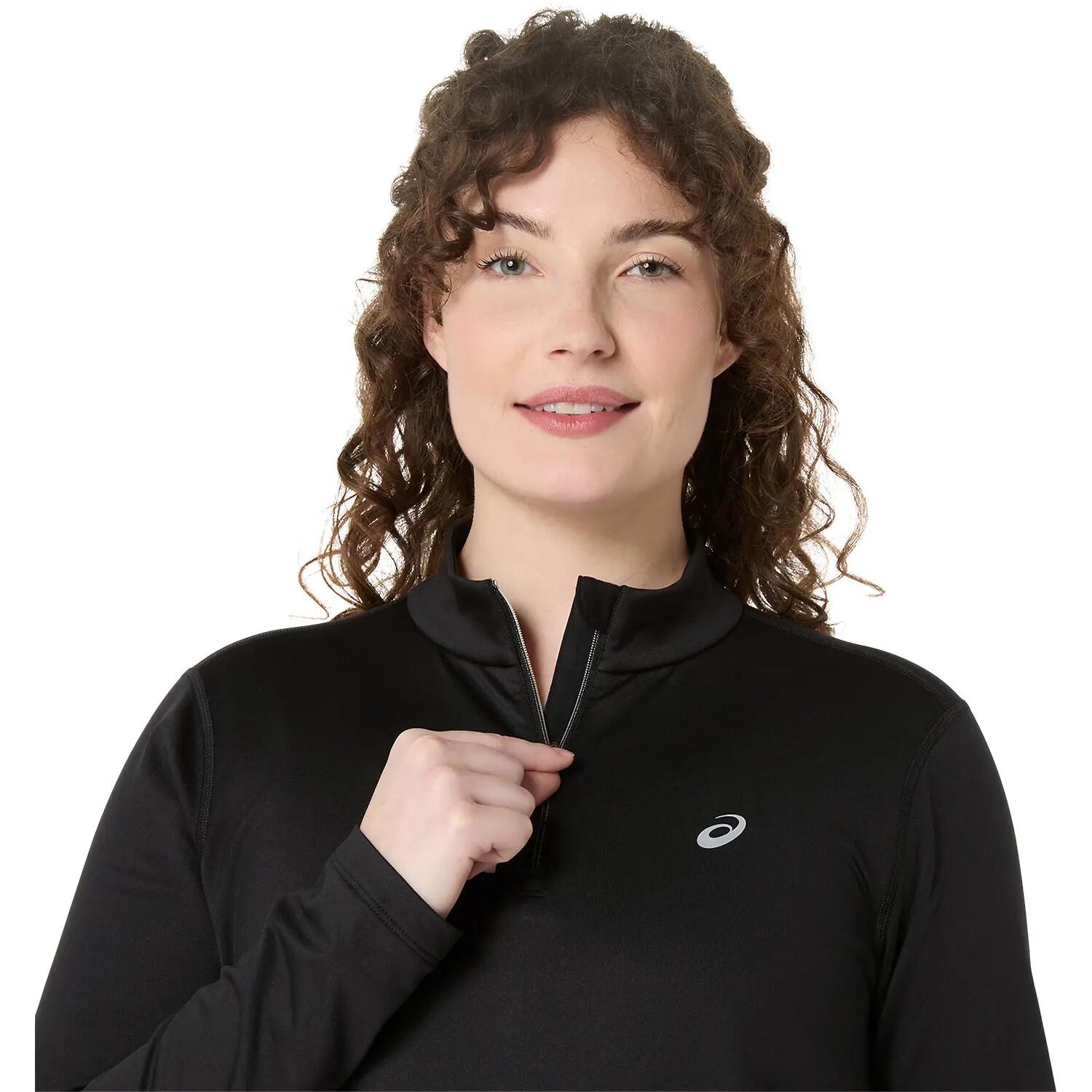 Damen T-Shirt ASICS CORE LS 1/2 ZIP WINTER TOP 3/4
