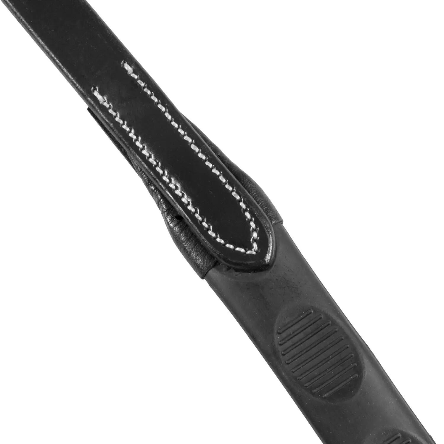Rênes magna en cuir avec grip en caoutchouc 3/6