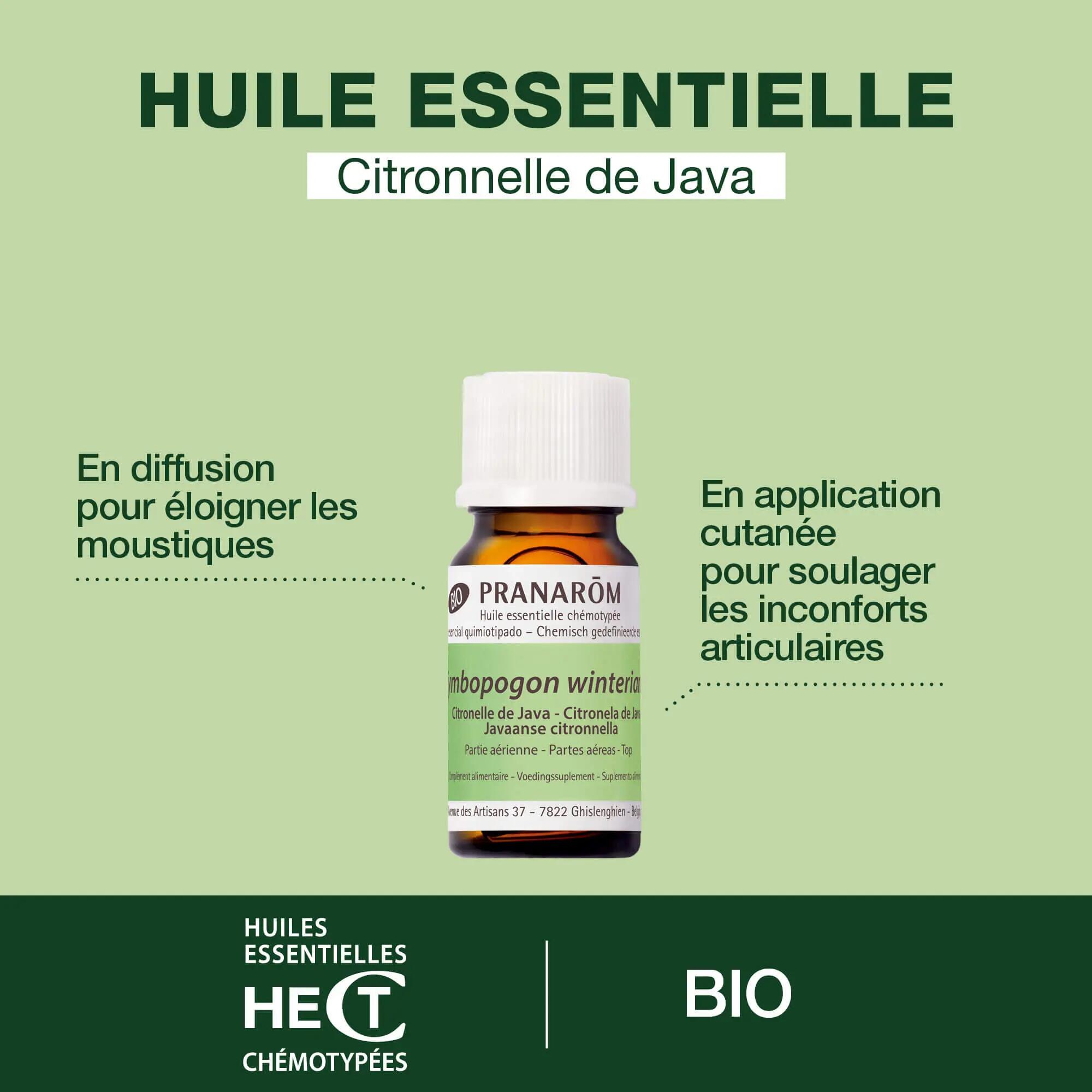Huile essentielle - Citronnelle de Java bio 100% pure 4/4