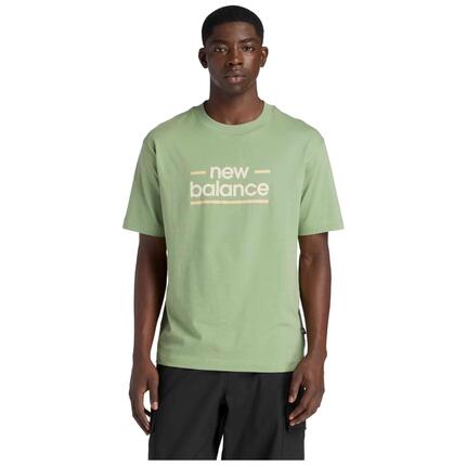 T-shirt New Balance modèle Camiseta New Balance Linear Lines manga pour unisexe