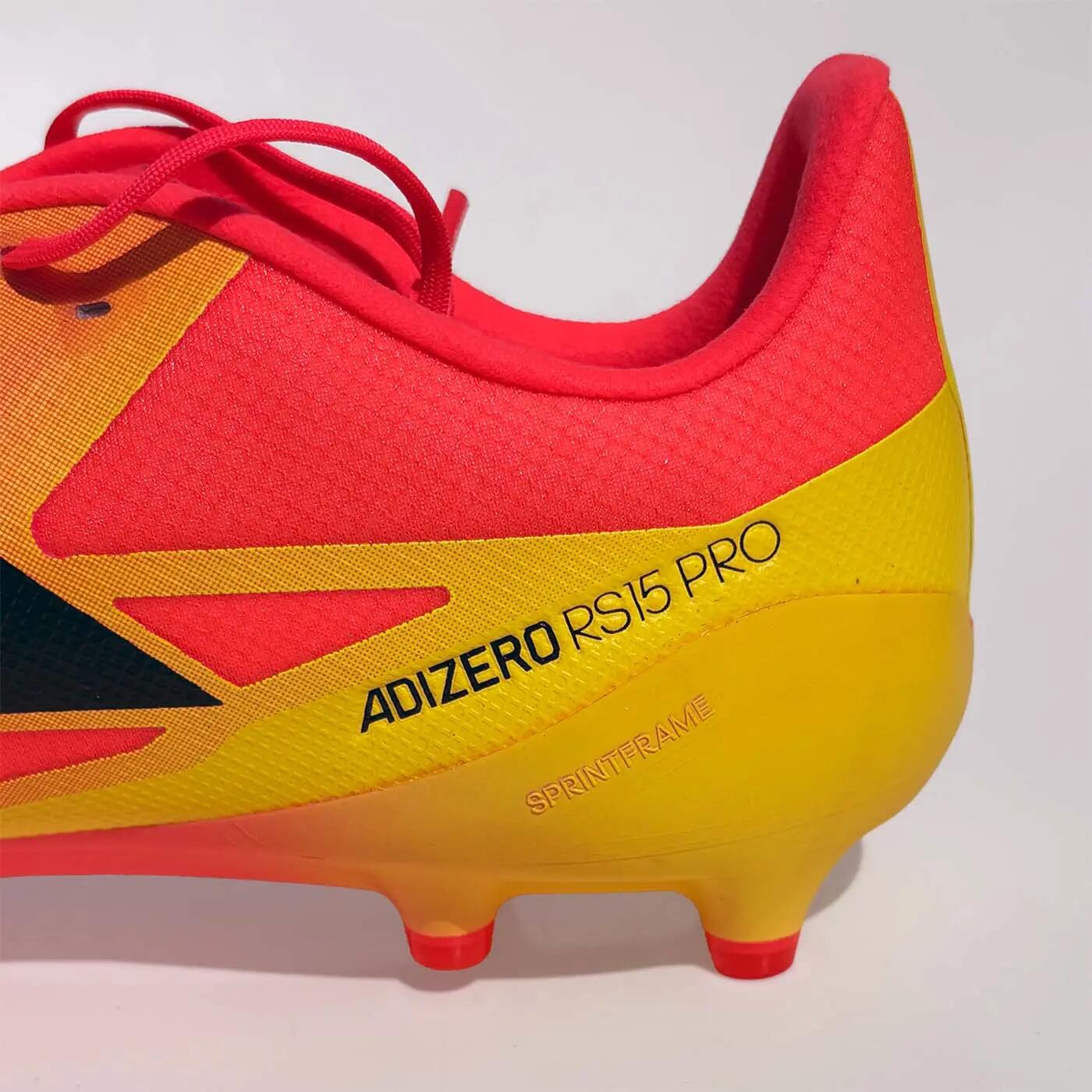 Crampons Adidas Adizero RS15 Pro FG Rose et jaune 6/7