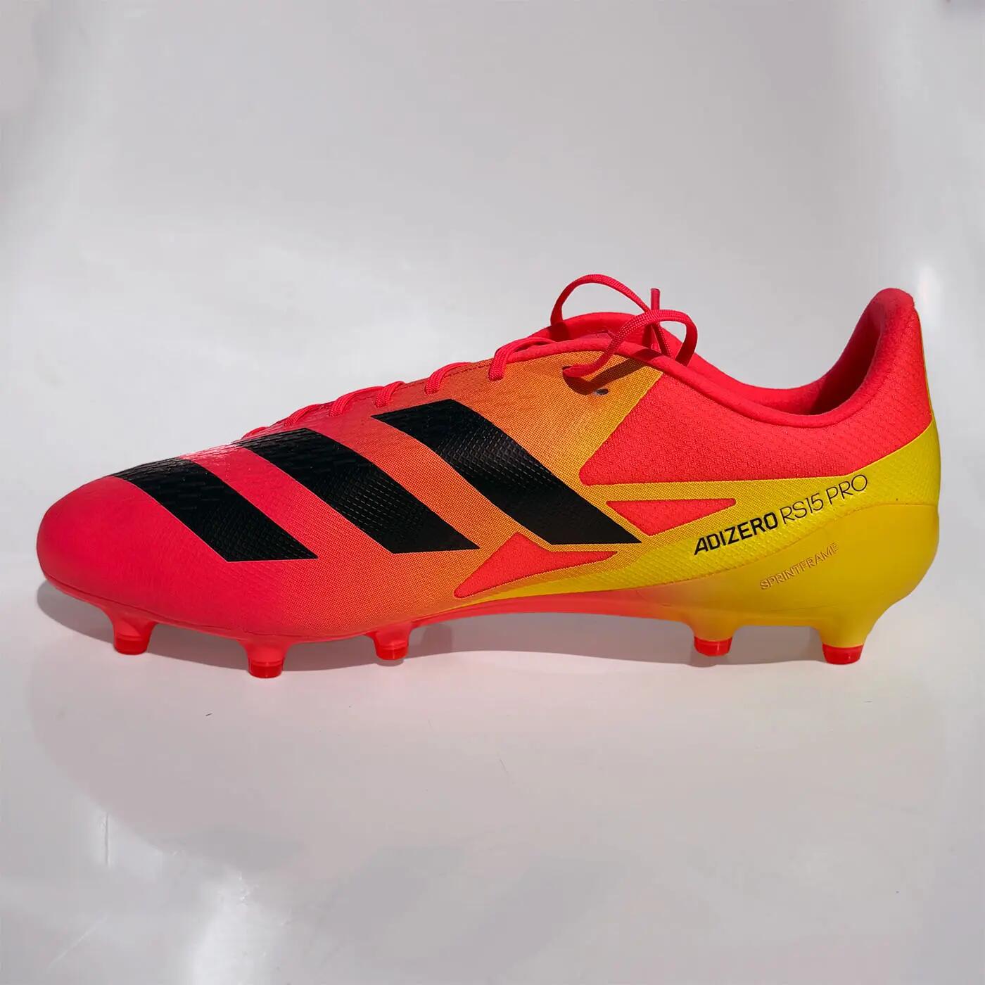 Crampons Adidas Adizero RS15 Pro FG Rose et jaune 3/7