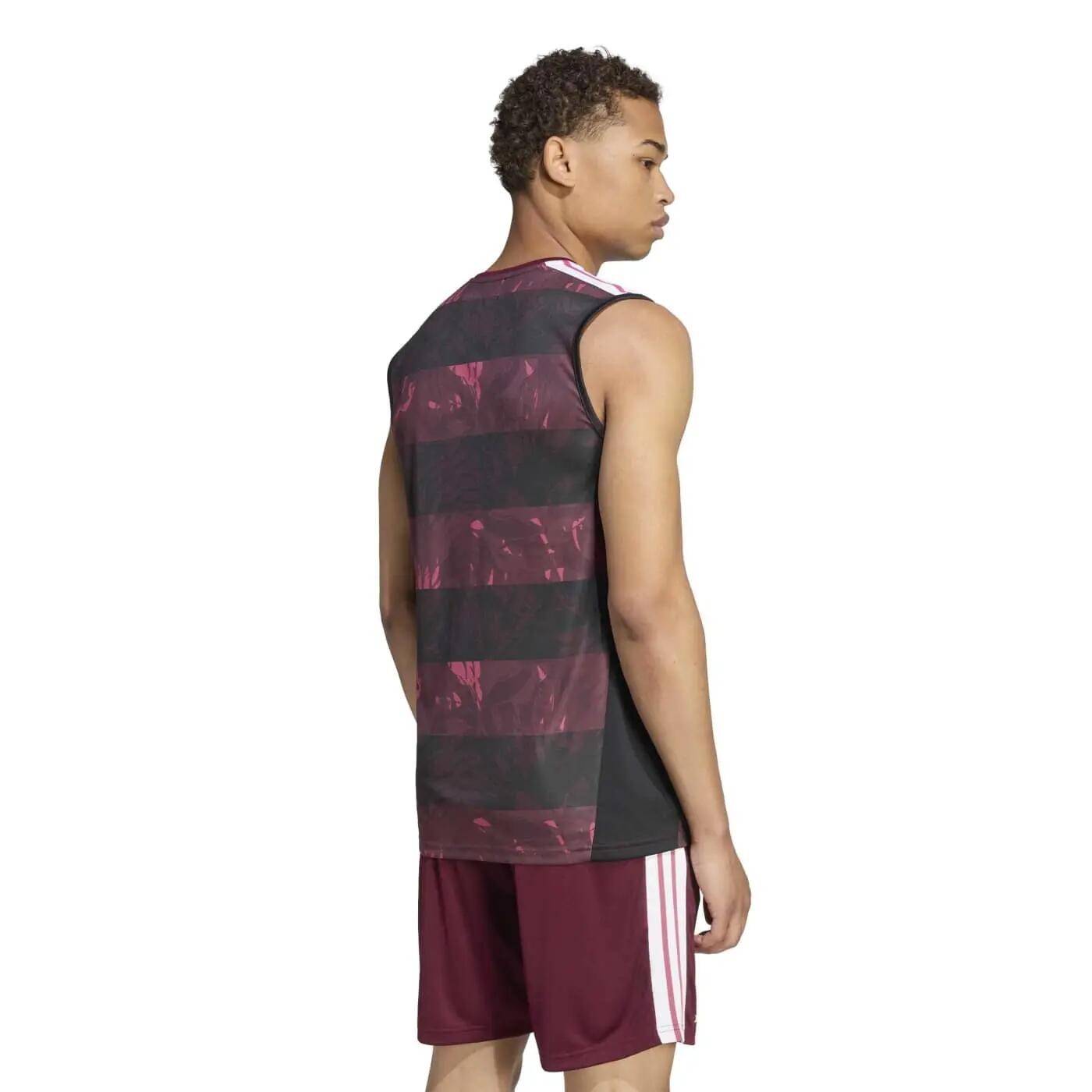Adidas All Blacks Trainingshemd Zwart En Bordeaux 2/6