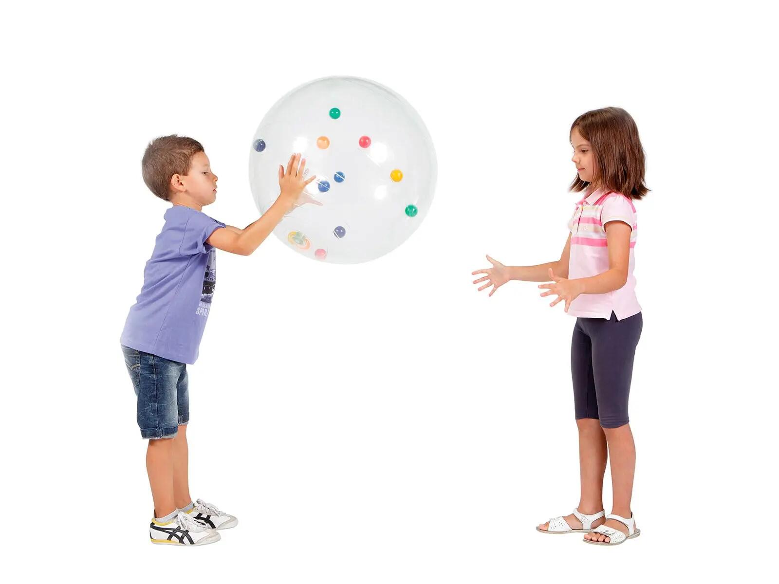Gymnic Activity Ball Palla gonfiabile trasparente stimolo visivo e motorio 3/5