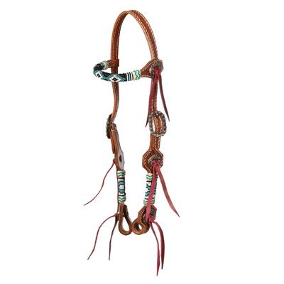 Blauw western hoofdbord ster
